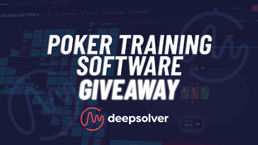 Deepstack poker training software giveaway